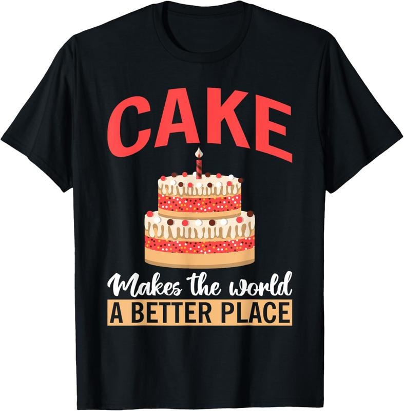100% Cotton Cake makes the world a better place Snack Baking Cake T-Shirt Hoodie, Sweatshirt | DripVista.com