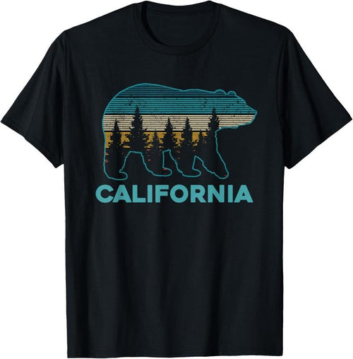 100% Cotton California Bear Vintage Retro Nature Hiking Souvenir Gift T-Shirt Hoodie, Sweatshirt | DripVista.com