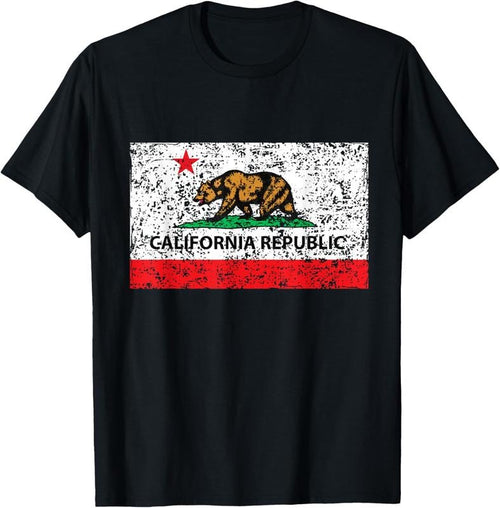100% Cotton California Republic Cali Flag T-Shirt Socal Norcal Cencal T Hoodie, Sweatshirt | DripVista.com