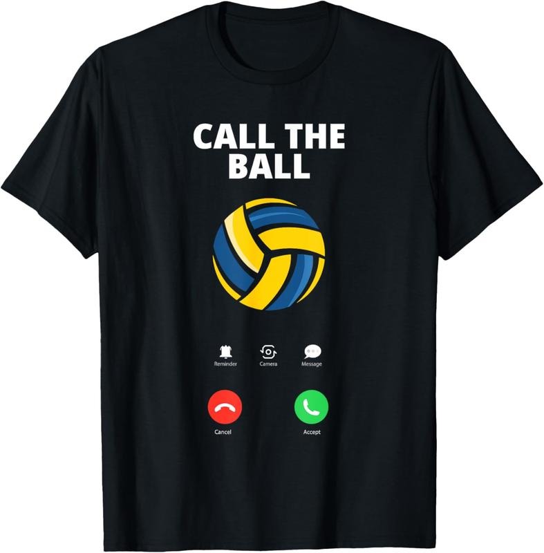 100% Cotton Call The Ball Funny Volleyball T-Shirt Hoodie, Sweatshirt | DripVista.com