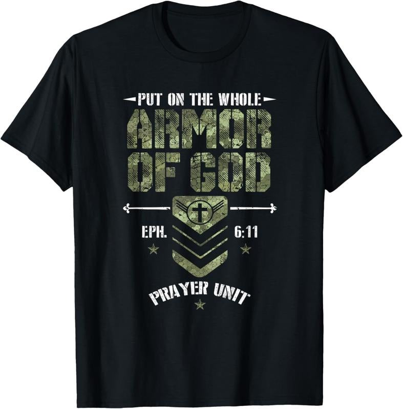 100% Cotton Camo Armor Of God Christians Religious Camouflage T-Shirt Hoodie, Sweatshirt | DripVista.com