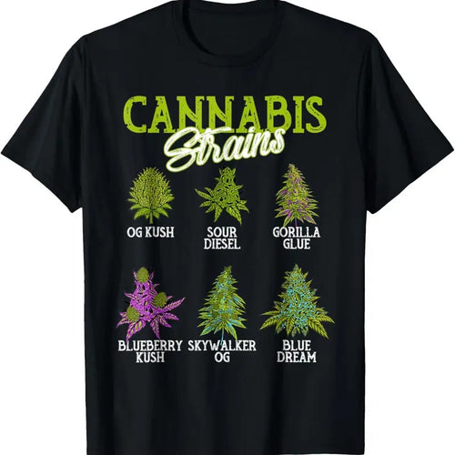 100% Cotton Cannabis Strain Weed Cannabis Marijuana T-Shirt Hoodie, Sweatshirt | DripVista.com