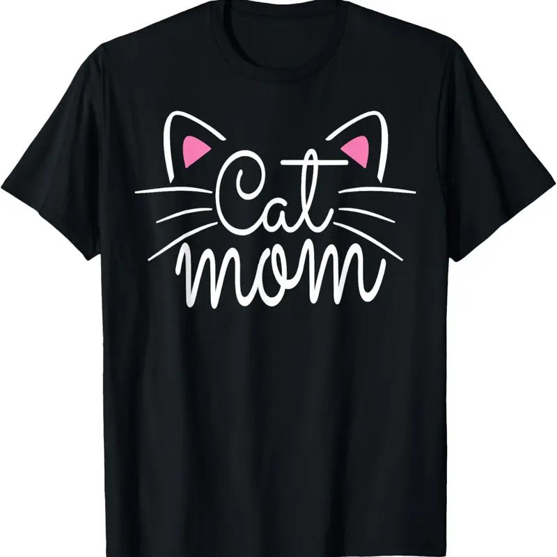 100% Cotton Cat Mom Happy Mothers Day For Cat Lovers Family Matching T-Shirt Hoodie, Sweatshirt | DripVista.com