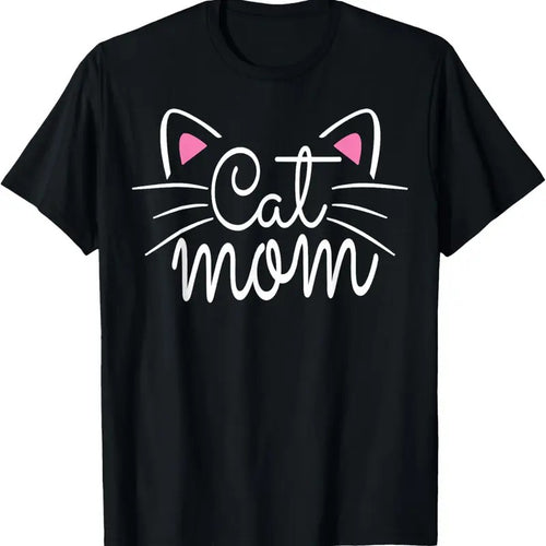 100% Cotton Cat Mom Happy Mothers Day For Cat Lovers Family Matching T-Shirt Hoodie, Sweatshirt | DripVista.com