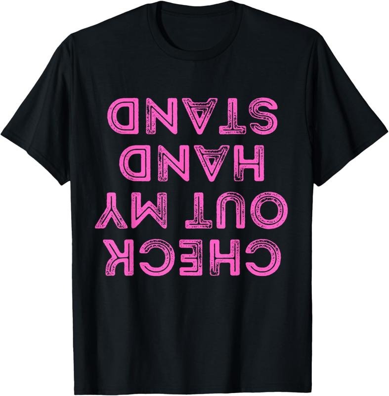 100% Cotton Check Out My Handstand Funny Gymnastics Gift Boys Girls T-Shirt Hoodie, Sweatshirt | DripVista.com