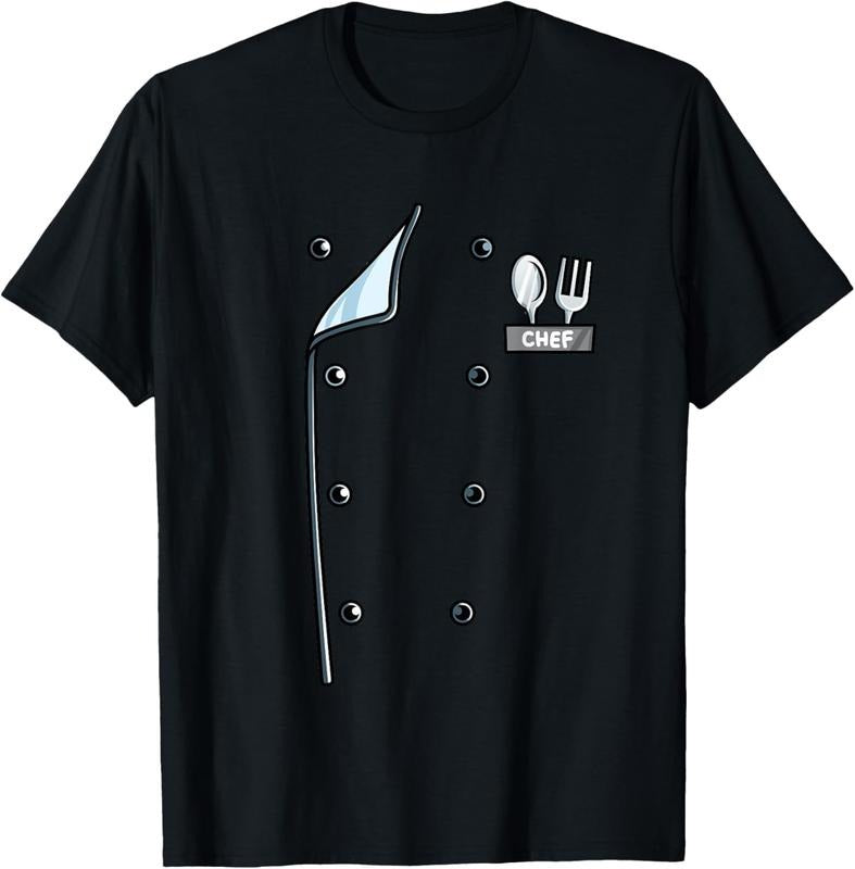 100% Cotton Chef Costume Coat Uniform Funny Cook Jacket for Cooking T-Shirt Hoodie, Sweatshirt | DripVista.com