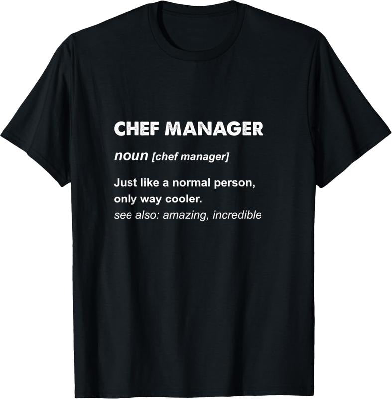 100% Cotton Chef Manager T-Shirt Hoodie, Sweatshirt | DripVista.com