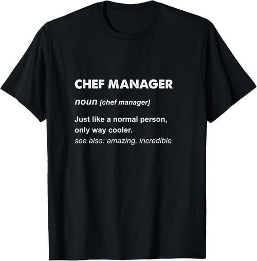 100% Cotton Chef Manager T-Shirt Hoodie, Sweatshirt | DripVista.com