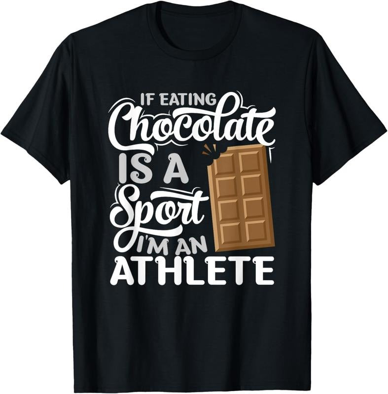 100% Cotton Choco Bar Chocoholic Fitness Athlete - Funny Chocolate T-Shirt Hoodie, Sweatshirt | DripVista.com