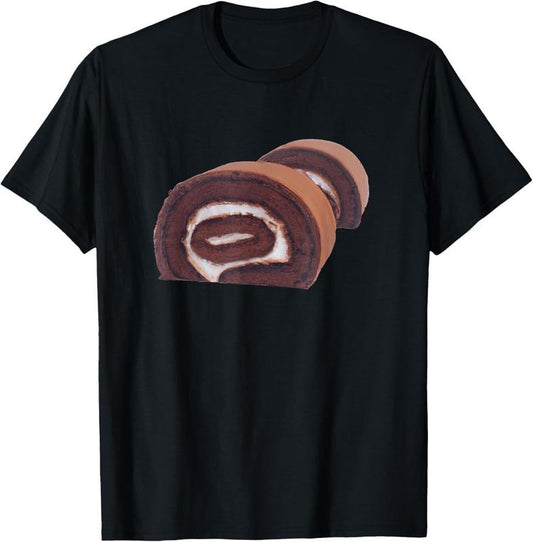 100% Cotton Chocolate Swiss Roll Cake T-Shirt