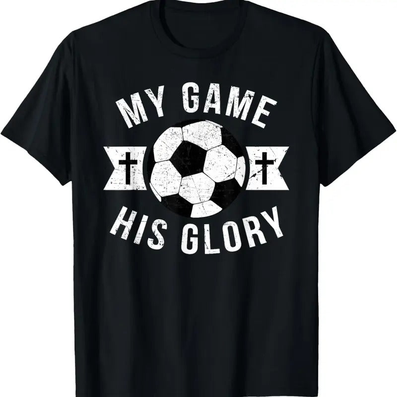 100% Cotton Christian Soccer Gifts Teen Boys Girls Sayings Phrases Cross T-Shirt Hoodie, Sweatshirt | DripVista.com