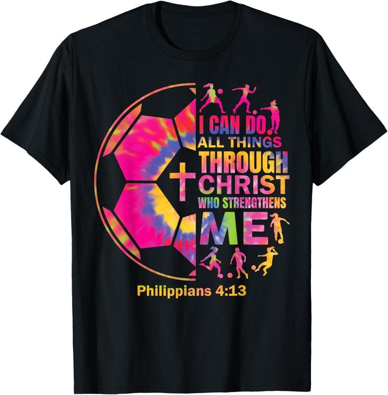 100% Cotton Christian Soccer t Shirt Girls Teen  Christ Religious T-Shirt Hoodie, Sweatshirt | DripVista.com