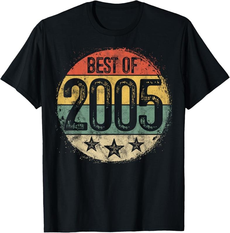 100% Cotton Circular Vintage Best of 2005 19 Year Old Gift 19th Birthday T-Shirt Hoodie, Sweatshirt | DripVista.com