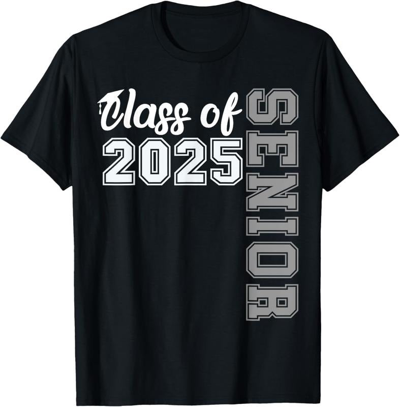100% Cotton Class of 2025 Senior 2025 Graduation 2025 T-Shirt Hoodie, Sweatshirt | DripVista.com