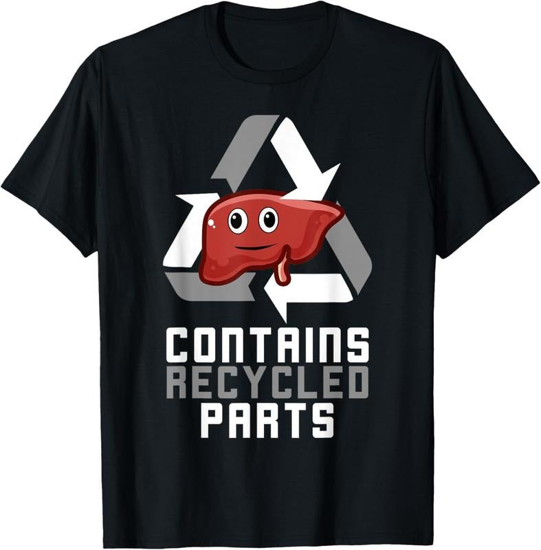 100% Cotton Contains Recycled Parts Liver Transplant Survivor T-Shirts T-Shirt Hoodie, Sweatshirt | DripVista.com