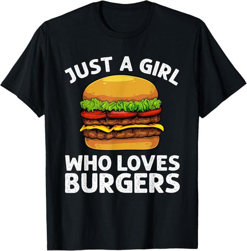 100% Cotton Cool Burger Art For Girls Women Hamburger Cheeseburger Lover T-Shirt Hoodie, Sweatshirt | DripVista.com