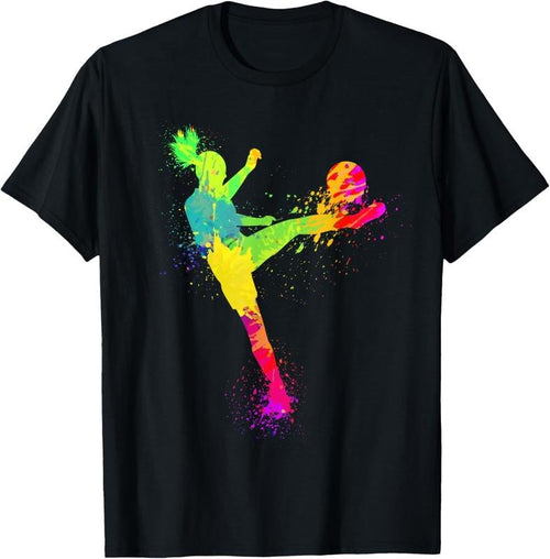 100% Cotton Cool Soccer Design For Women Girls Soccer Player Sport Lover T-Shirt Hoodie, Sweatshirt | DripVista.com