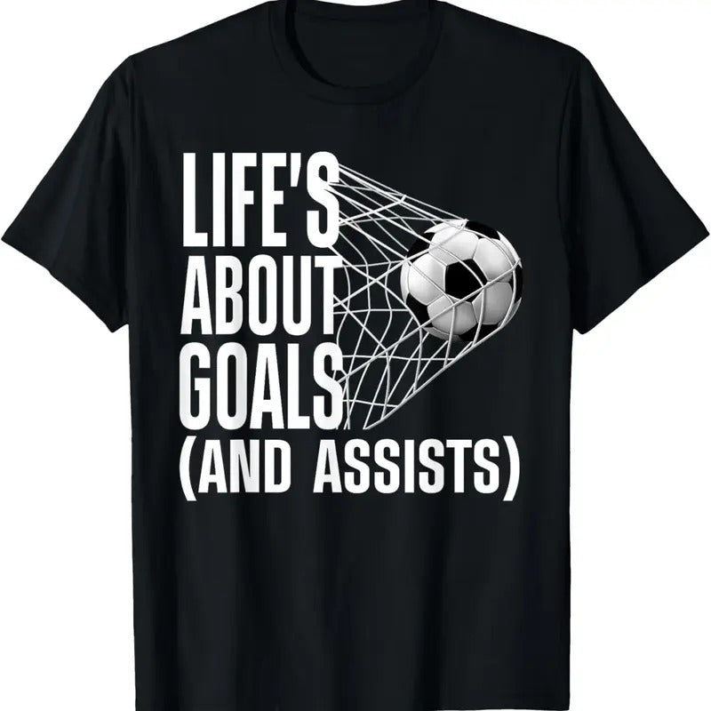 100% Cotton Cool Soccer For Men Women Soccer Lovers Player Football Goal T-Shirt Hoodie, Sweatshirt | DripVista.com