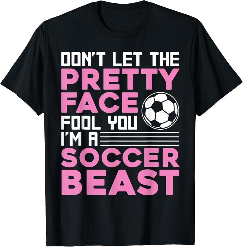 100% Cotton Cool Soccer For Women Teen Girls Soccer Lover Player Sports T-Shirt Hoodie, Sweatshirt | DripVista.com