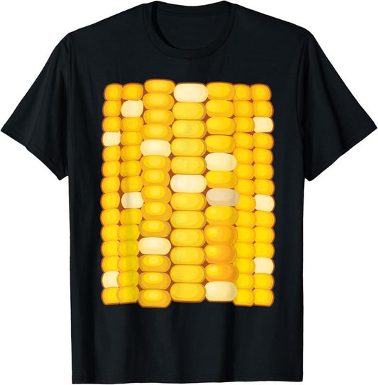 100% Cotton Corn Costume Halloween | Cool Food Dress-Up Gift T-Shirt