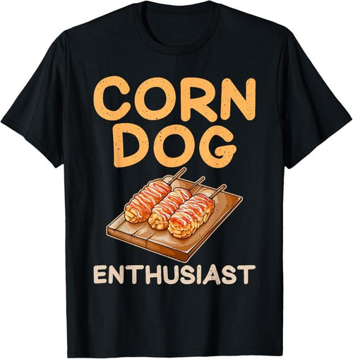 100% Cotton Corn Dog Enthusiast Corn Dog T-Shirt Hoodie, Sweatshirt | DripVista.com