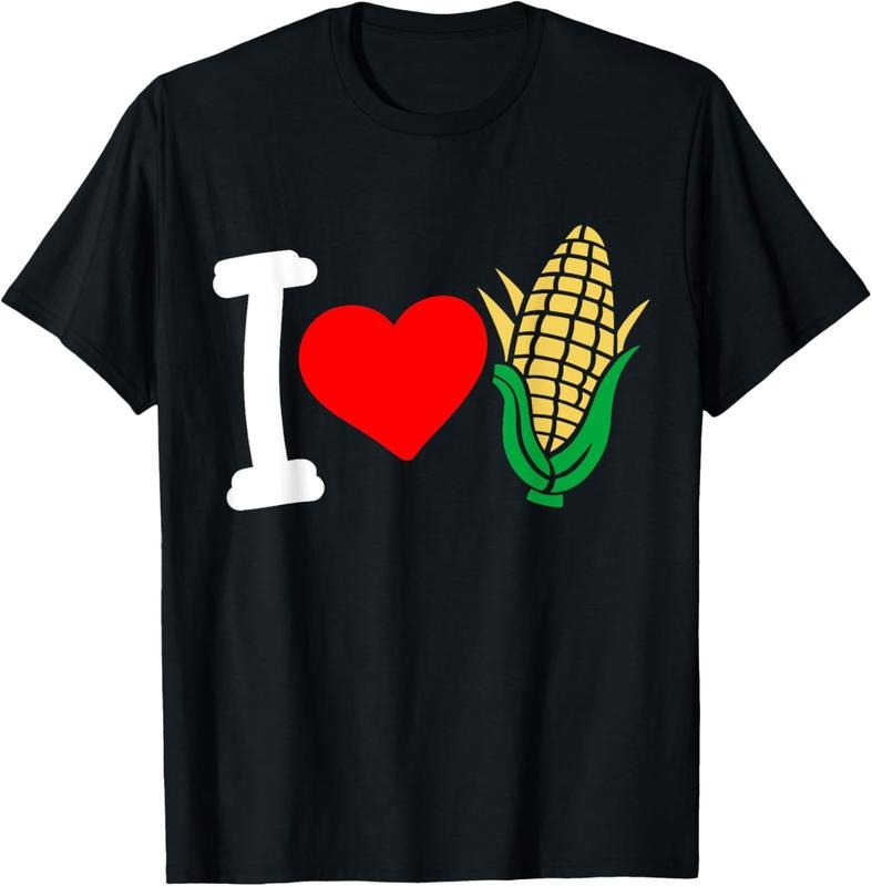 100% Cotton Corn I Love Corn T-Shirt Hoodie, Sweatshirt | DripVista.com