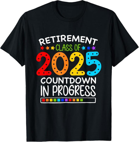 100% Cotton Countdown Loading Teacher T-Shirt