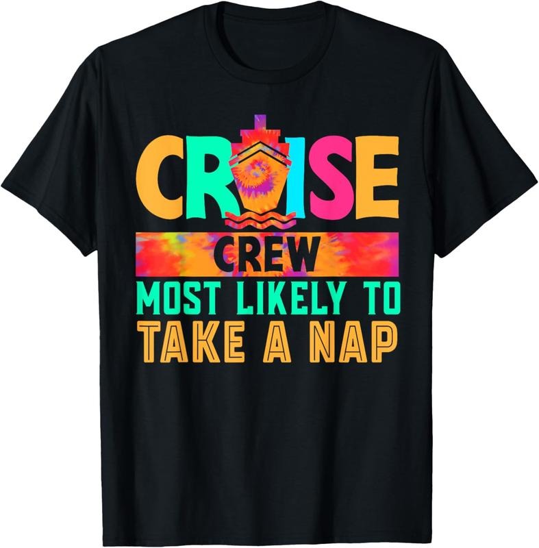100% Cotton Cruise Crew Most Likely to Take A Nap Hippie T-Shirt Hoodie, Sweatshirt | DripVista.com