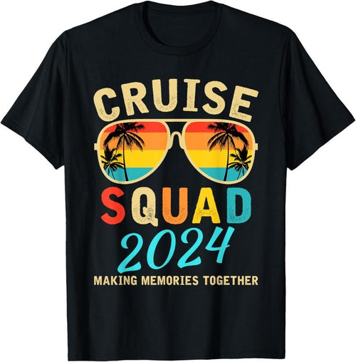 100% Cotton Cruise Squad 2024 Summer Vacation Matching Family Group T-Shirt Hoodie, Sweatshirt | DripVista.com
