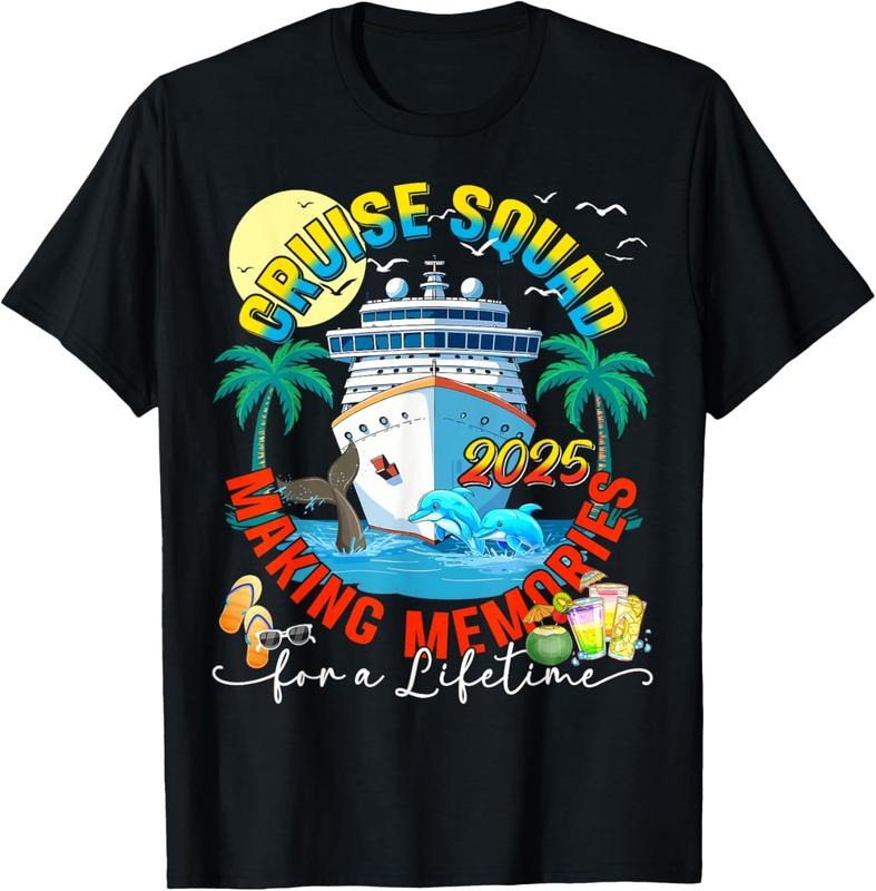 100% Cotton Cruise Squad 2025 Making Memories Family Cousin Crew Summer T-Shirt Hoodie, Sweatshirt | DripVista.com