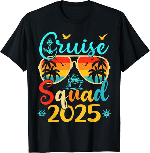 100% Cotton Cruise Squad 2025 Summer Vacation Matching Family Cruise T-Shirt Hoodie, Sweatshirt | DripVista.com