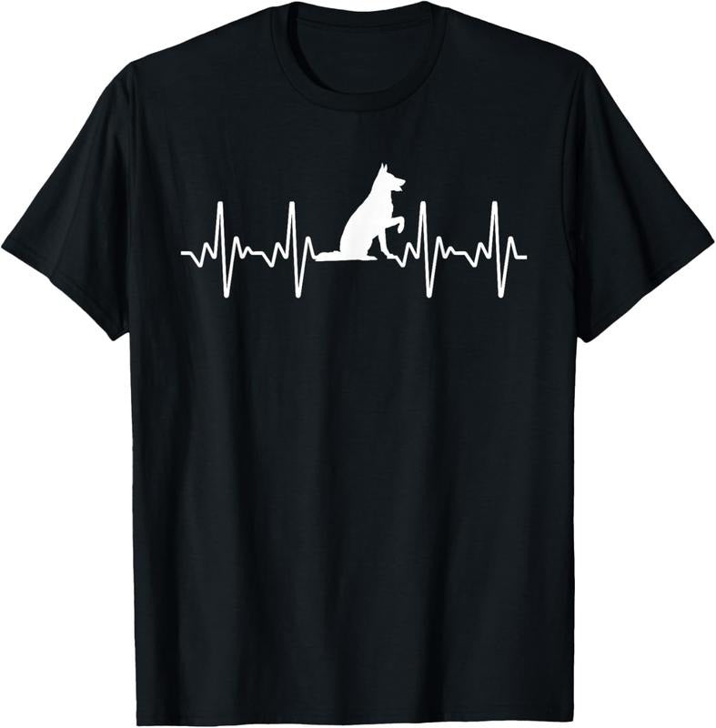 100% Cotton Cute German Shepherd Art For Men Women German Shepherd Lover T-Shirt Hoodie, Sweatshirt | DripVista.com