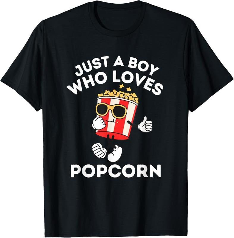 100% Cotton Cute Just A Boy Who Loves Popcorn    5T 4T T-Shirt Hoodie, Sweatshirt | DripVista.com