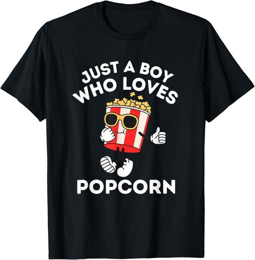 100% Cotton Cute Just A Boy Who Loves Popcorn    5T 4T T-Shirt Hoodie, Sweatshirt | DripVista.com