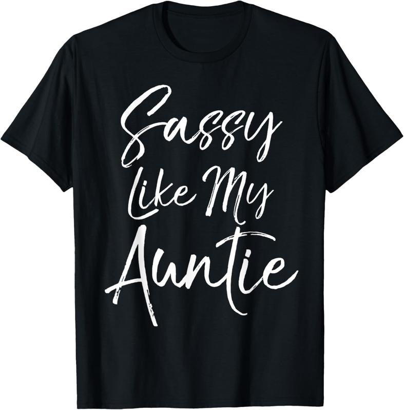 100% Cotton Cute Niece Gift from Aunt Matching Gift Sassy Like My Auntie T-Shirt Hoodie, Sweatshirt | DripVista.com