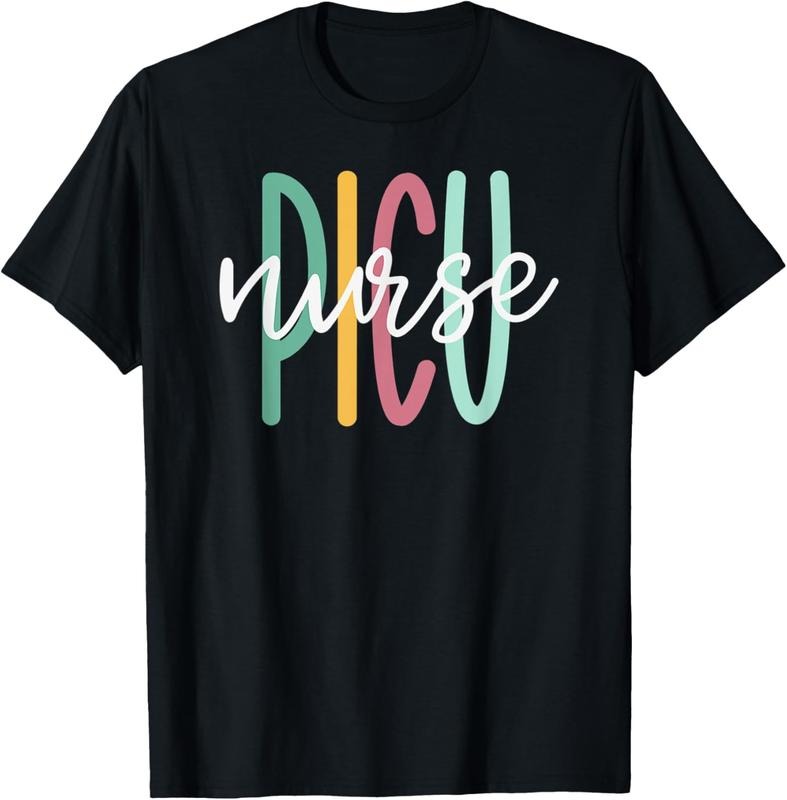 100% Cotton Cute PICU Nurse T-Shirt Hoodie, Sweatshirt | DripVista.com