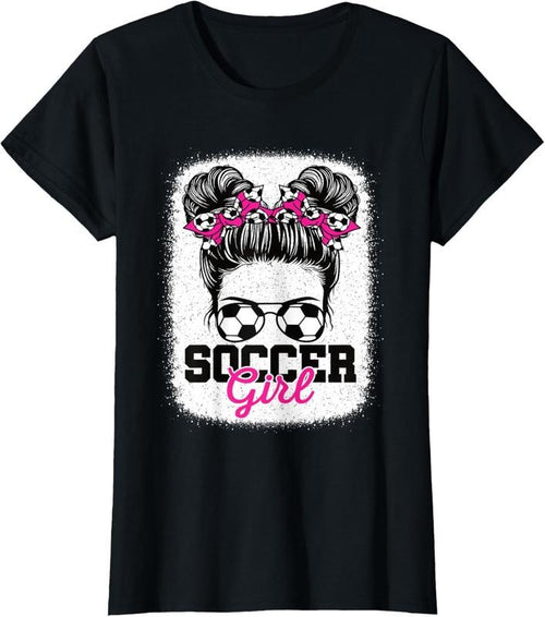 100% Cotton Cute Soccer Girl Soccer Player Women Girls T-Shirt Hoodie, Sweatshirt | DripVista.com