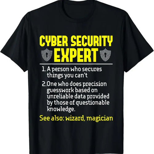 100% Cotton Cyber Security Expert - Network Support Hacker Programmer T-Shirt Hoodie, Sweatshirt | DripVista.com