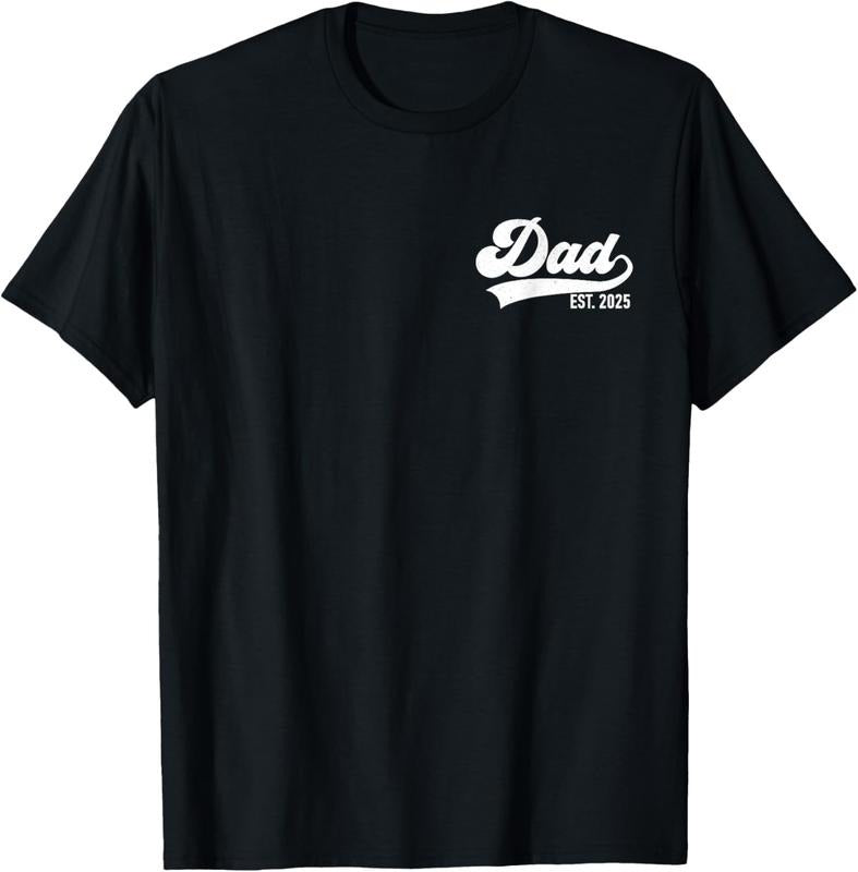 100% Cotton Dad Est. 2025 Dad 2025 loading New Dad 2025 T-Shirt Hoodie, Sweatshirt | DripVista.com