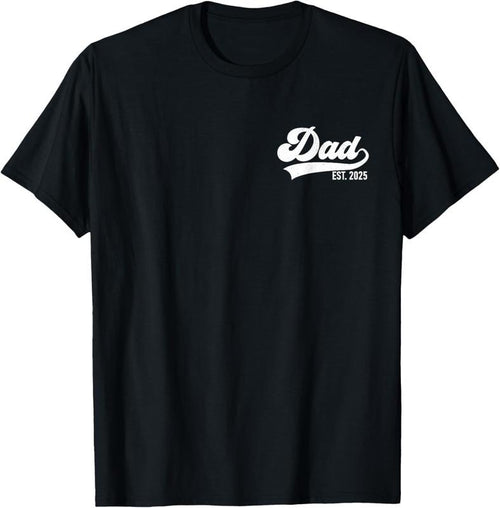 100% Cotton Dad Est. 2025 Dad 2025 loading New Dad 2025 T-Shirt Hoodie, Sweatshirt | DripVista.com
