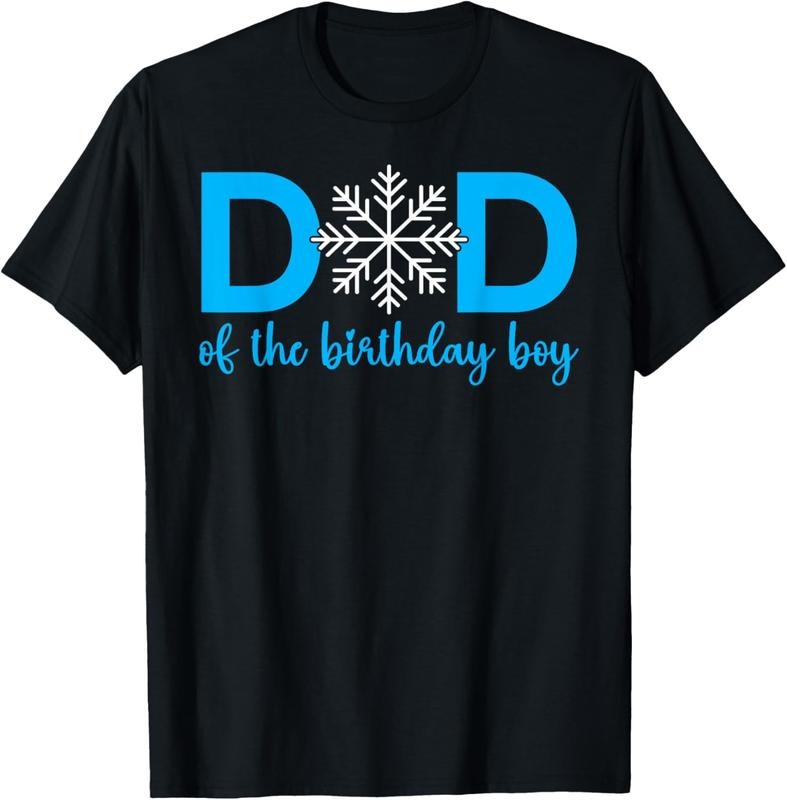 100% Cotton Dad Of The Birthday Boy Winter Onederland 1st Birthday T-Shirt Hoodie, Sweatshirt | DripVista.com