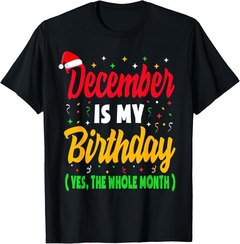 100% Cotton December Birthday Shirts Women Men December Is My Birthday T-Shirt Hoodie, Sweatshirt | DripVista.com