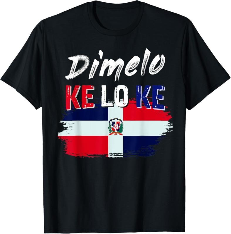 100% Cotton Dimelo Ke Lo Ke Dominican Republic Flag T-Shirt Hoodie, Sweatshirt | DripVista.com