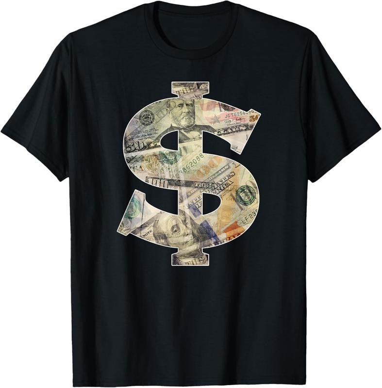 100% Cotton Dollar Sign Cool Money T-Shirt Hoodie, Sweatshirt | DripVista.com