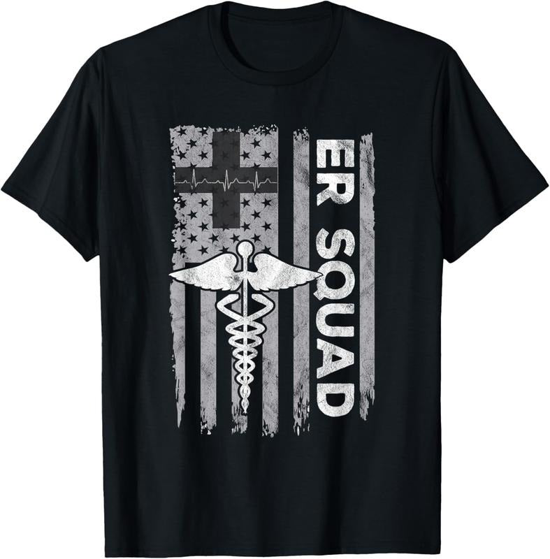 100% Cotton ER Nurse Doctor Emergency Room Hospital Squad T-Shirt Hoodie, Sweatshirt | DripVista.com