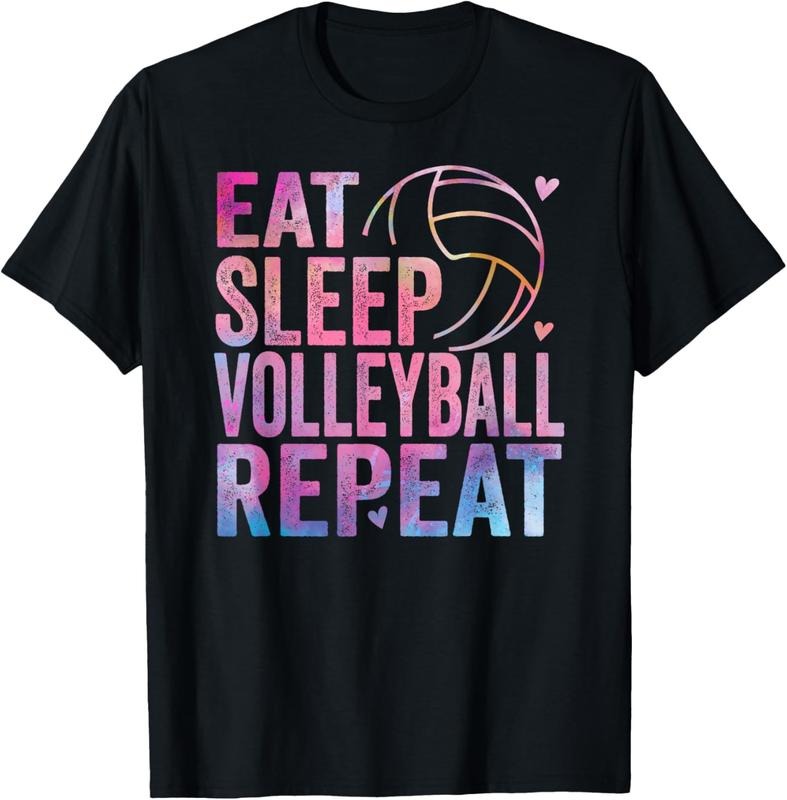 100% Cotton Eat Sleep Volleyball Repeat colorful teen girls women  T-Shirt Hoodie, Sweatshirt | DripVista.com