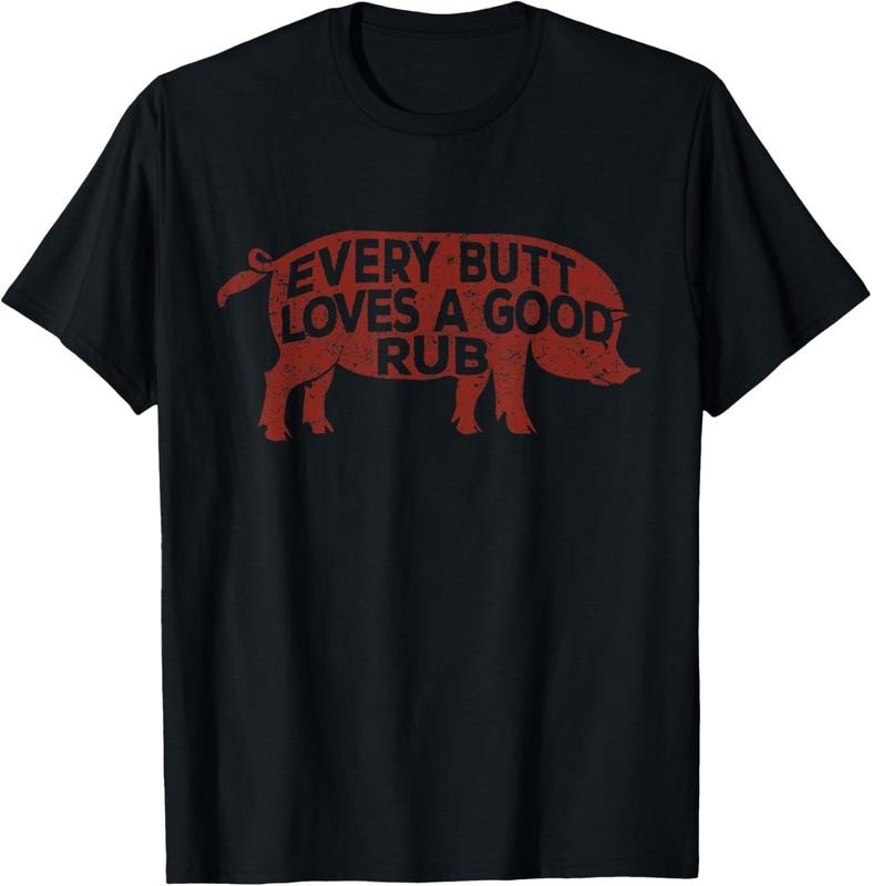 100% Cotton Every Butt Loves A Good Rub, Mens Meat Smoking Shirt, BBQ T-Shirt Hoodie, Sweatshirt | DripVista.com