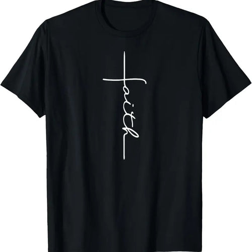 100% Cotton Faith Cross T-Shirt Christian T Shirt for Men Women  T-Shirt Hoodie, Sweatshirt | DripVista.com