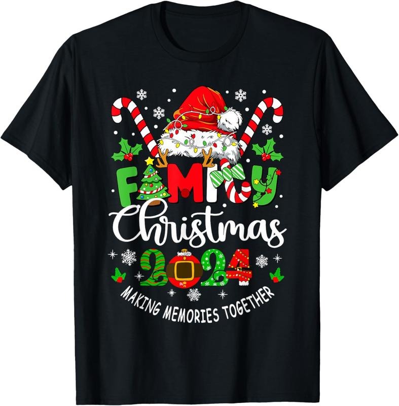 100% Cotton Family Christmas 2024 Matching Family Christmas Xmas T-Shirt Hoodie, Sweatshirt | DripVista.com