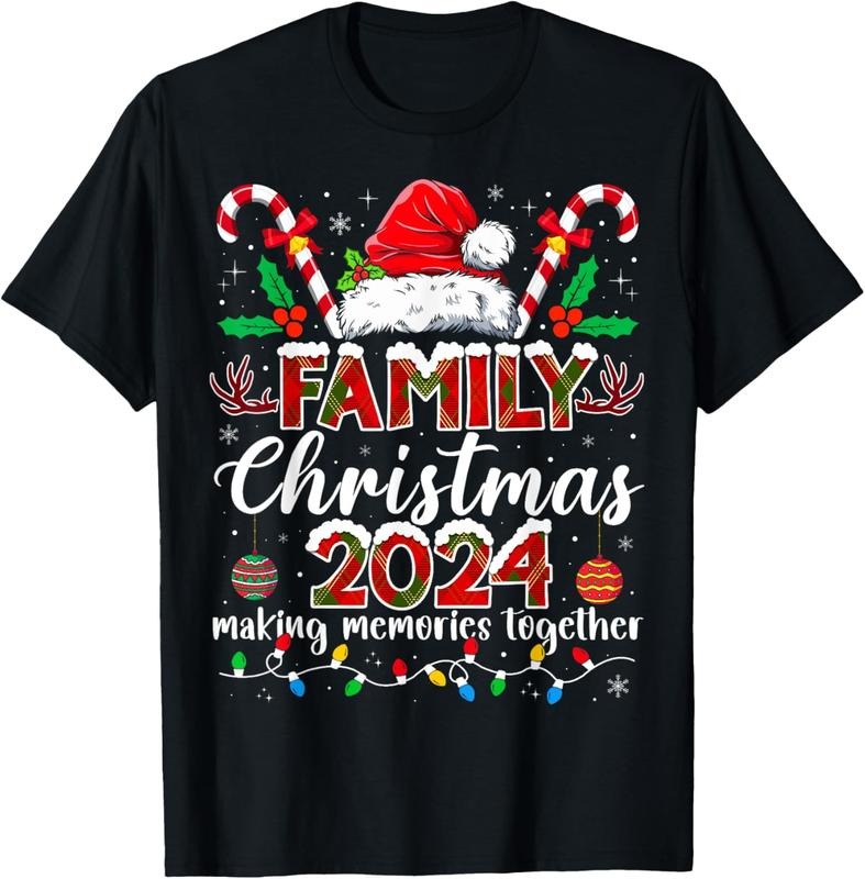 100% Cotton Family Christmas 2024 Matching Squad Santa Elf Funny Xmas T-Shirt Hoodie, Sweatshirt | DripVista.com